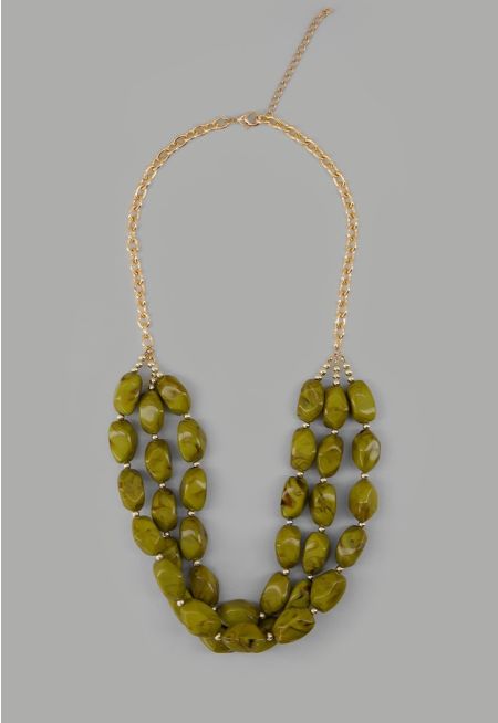 Multistrand Marble Necklace