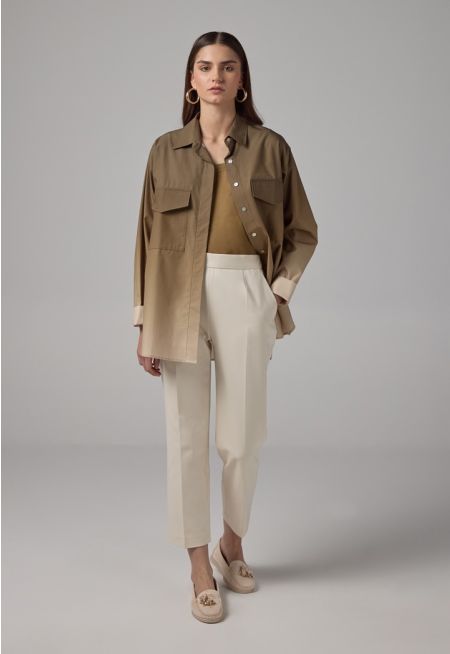 Peg Leg High Waist Trousers