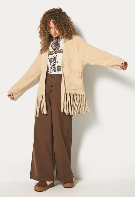 High waist Wide Leg Trousers