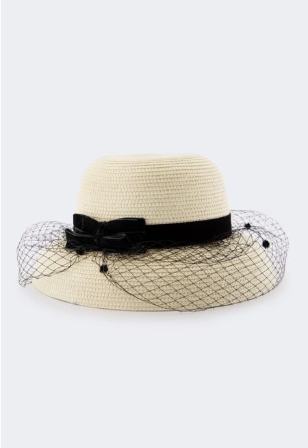 Mesh Lurex Hat