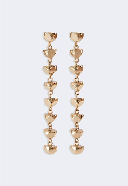 Long Metallic Earrings