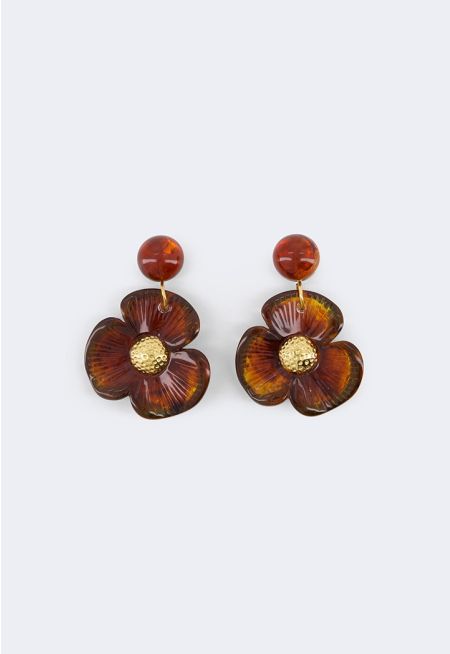 Floral Resin Earrings