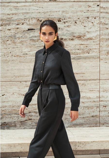 Solid Textured Shirt