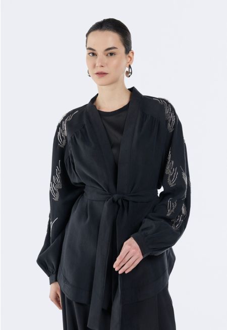 Beaded Belted Kimono