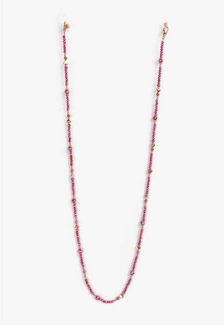 Sparkling Beaded Eyewear Accessory