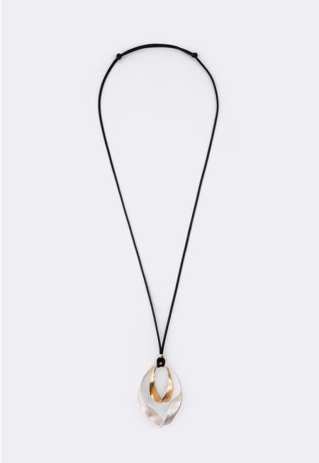 Abstract Metallic Necklace