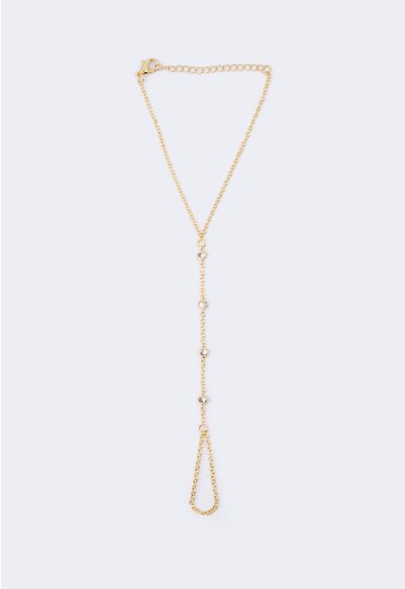 Crystal Embellished Hand Chain