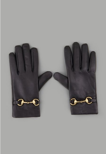 Horseshoe Sheep Leather Gloves