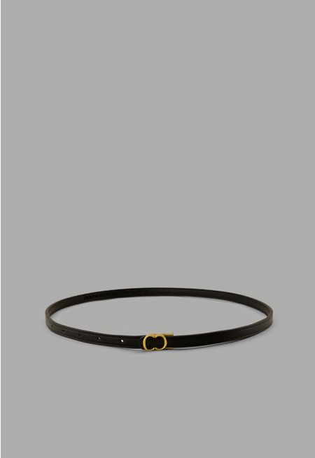 Slim Monogram Buckle Belt