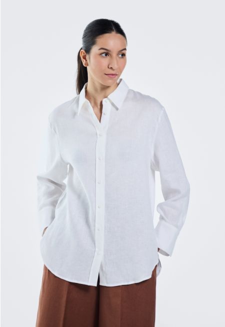 Basic High Low Solid Shirt