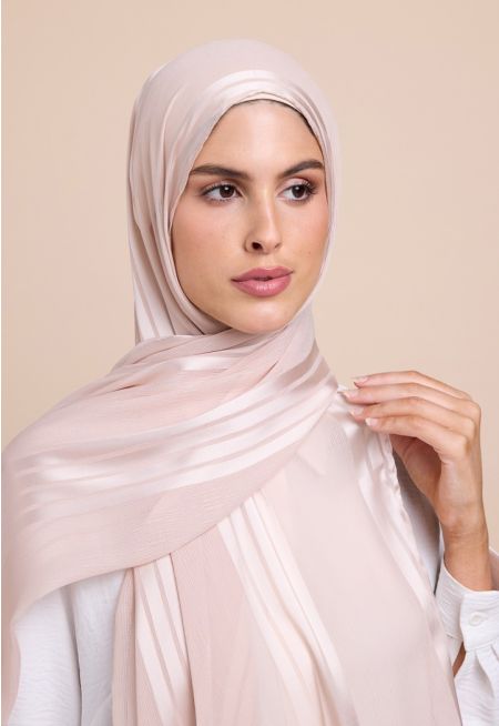 Striped Shash Hijab