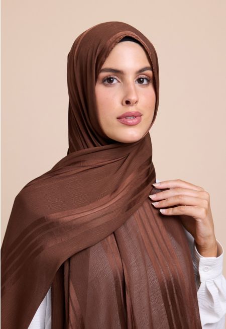 Striped Shash Hijab