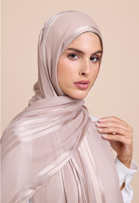 Striped Shash Hijab