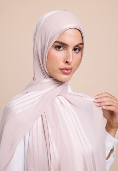 Striped Shash Hijab