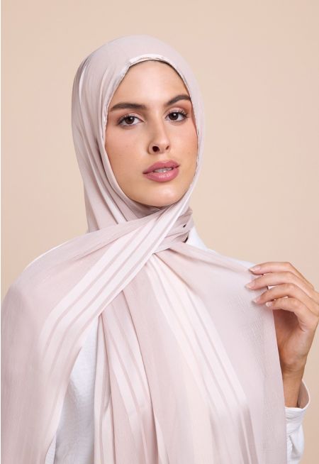 Striped Shash Hijab
