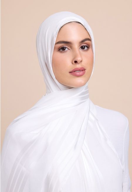 Striped Shash Hijab