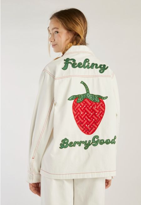 Two Toned Embroidered Jacket