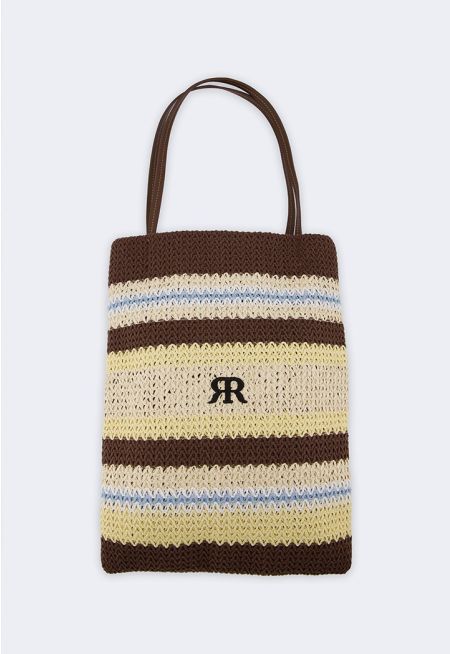 Woven Paper Tote Bag