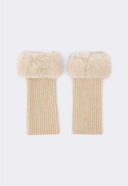 Rabbit Hair Knitted Gloves
