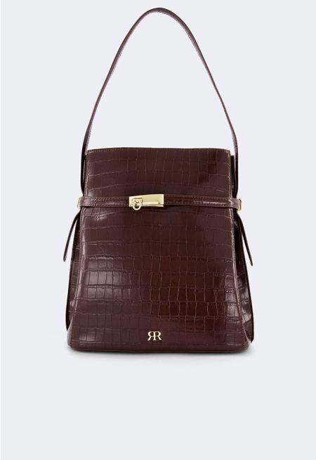 Textured Shoulder Bag