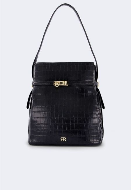 Textured Shoulder Bag