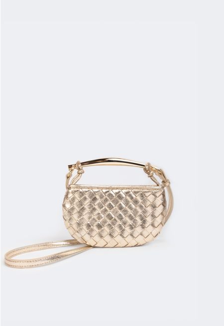 Solid Intricate Crossbody Bag