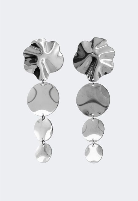Triple Round Earrings