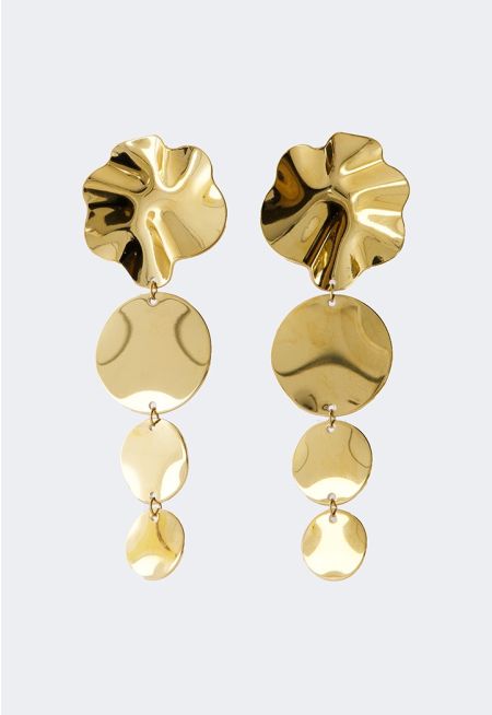 Triple Round Earrings