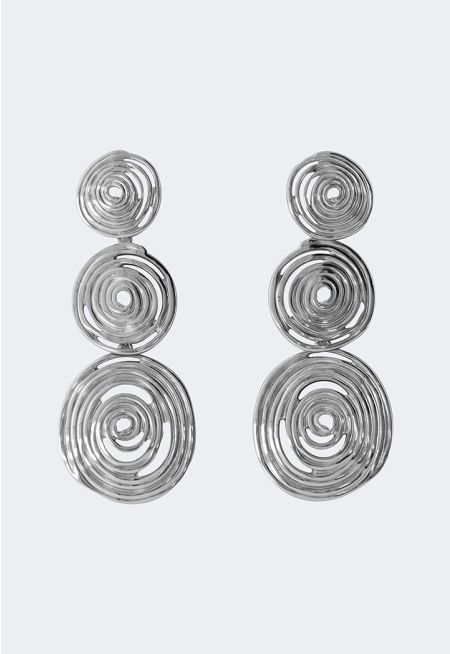 Metallic Multi Circular Earrings
