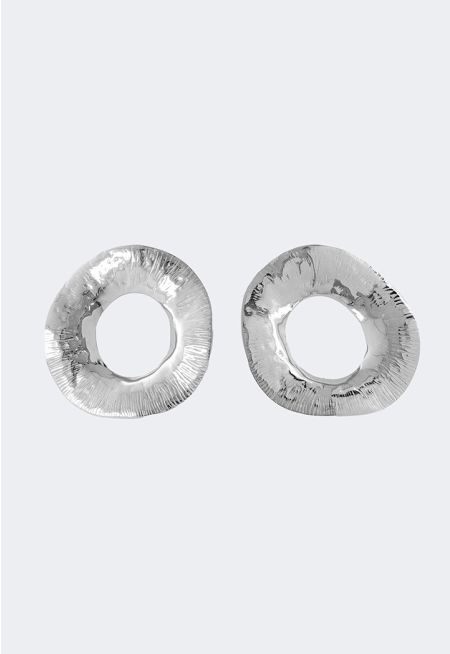 Textured Metallic Earrings