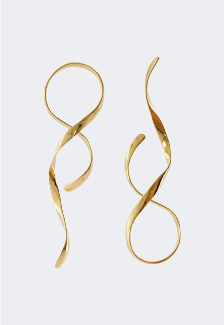 Metallic Abstract Earrings