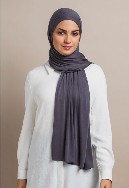 Solid Double Stretch Hijab