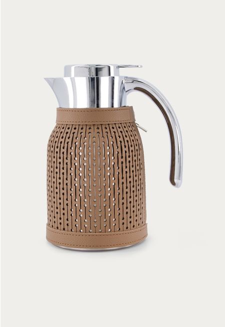 Vacuum Flask With Leather Cover 1L