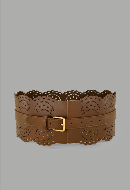 Lace PU Leather Belt