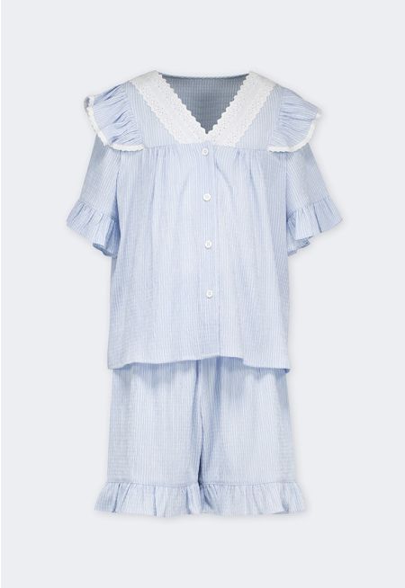 Two Toned Shirt and Shorts Set (2 PCS)