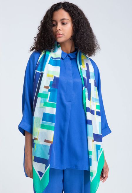 Solid Kimono Style Blouse