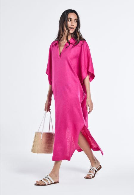 V-Neck Continuous Short Sleeves Dress