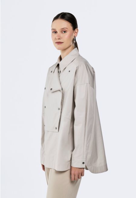 Layered Snap Front Shirt