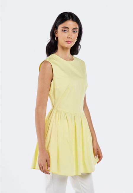 Sleeveless Peplum Top