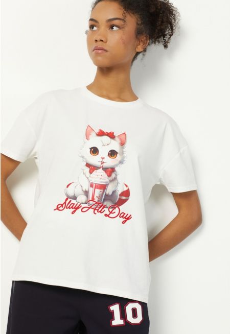 Oversize Printed T Shirt