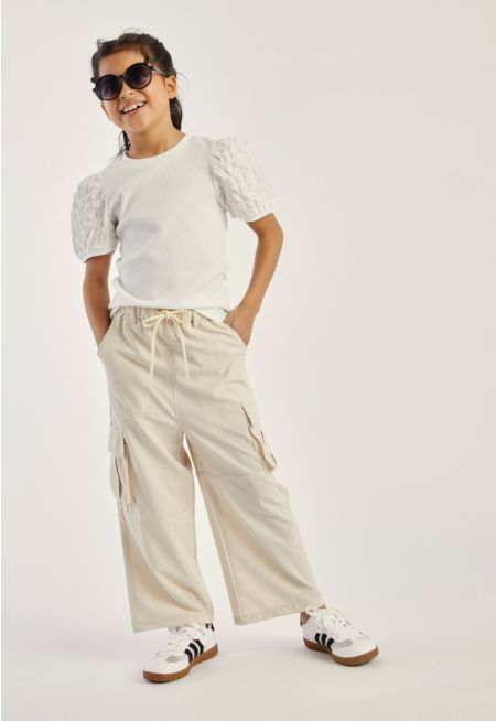 Solid High Waisted Pants