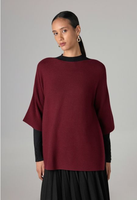 Solid Short Sleeves Knitted Top