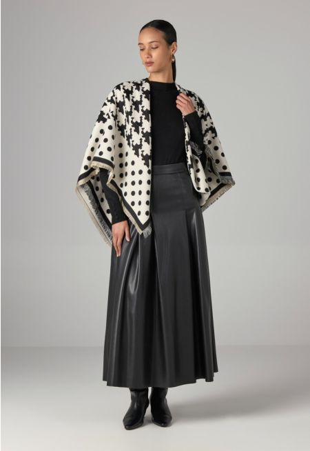 Houndstooth Polka Dots Pashmina Scarf