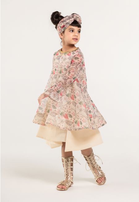 Double Layered Printed Dress