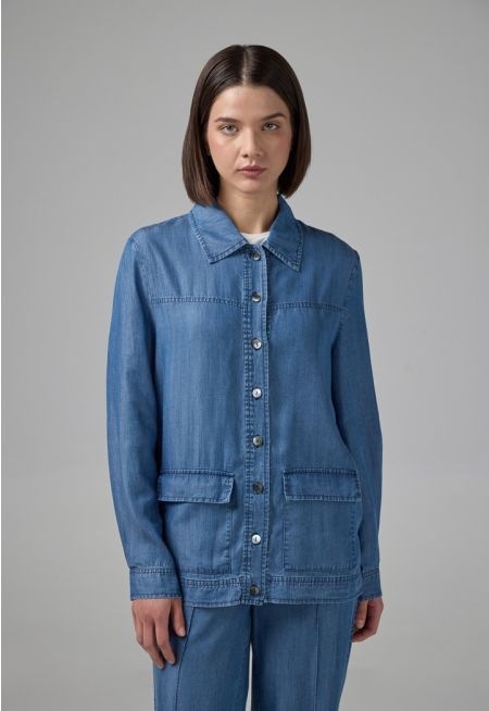 Front Flap Pockets Jacket