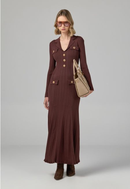 Knitted Ribbed Bodycon Dress