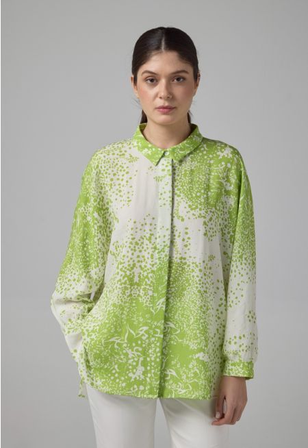 Long Kimono Sleeves Linen Shirt