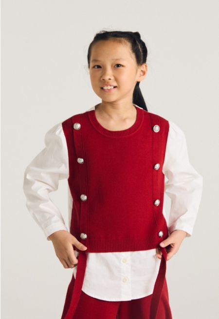 Knitted Bodice Shirt