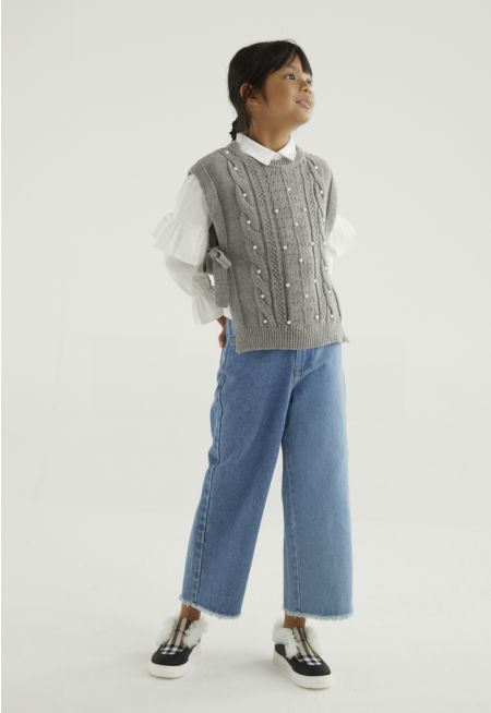 Two Toned Denim Pants