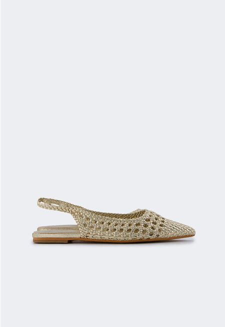 Pointed Toe Metallic Flats